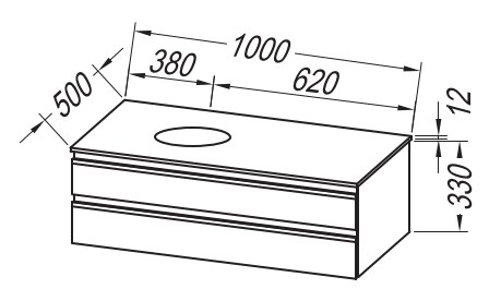Тумба подвесная Kolpa-san Alexis OA 100 Craft wood 547210 Тумба подвесная Kolpa-san Alexis OA 100 Craft wood 547210