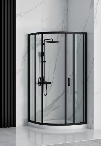 Душевой уголок Rea Look Black 80x80 K7902