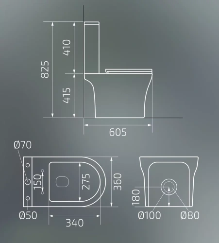 Унитаз напольный Gid Tn2124