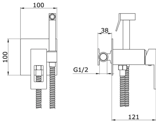 Гигиенический душ Vivi Felice 0710 CROMO