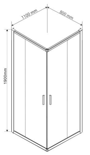 Душевой уголок Vincea Garda VSS-1G8011CLB