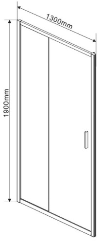 Душевая дверь Vincea Garda VDS-1G130CLG