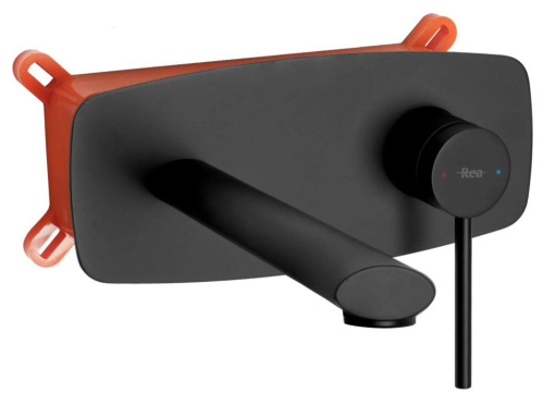 Смеситель для умывальника Rea Oval Black matt B8860