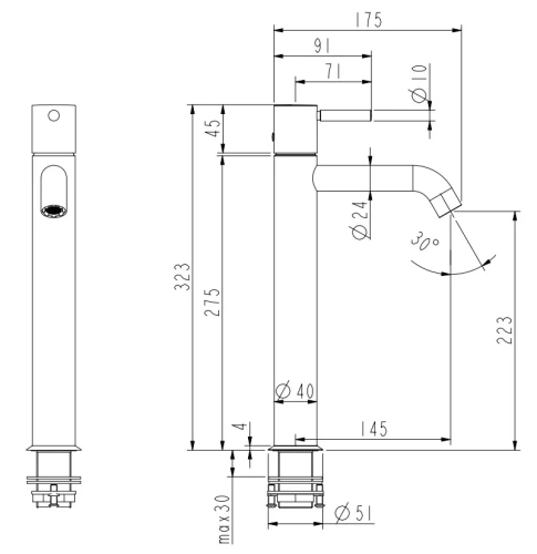 Смеситель для раковины Nemo Round NM-2312CR chrome