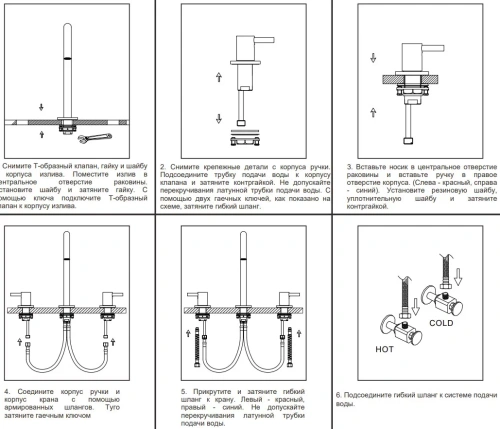 Смеситель для раковины Nemo Round NM-2315RG rose gold