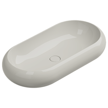 Раковина накладная 80x42 см GSG Ceramic Design Petra PELAV80013, пергамон глянцевый