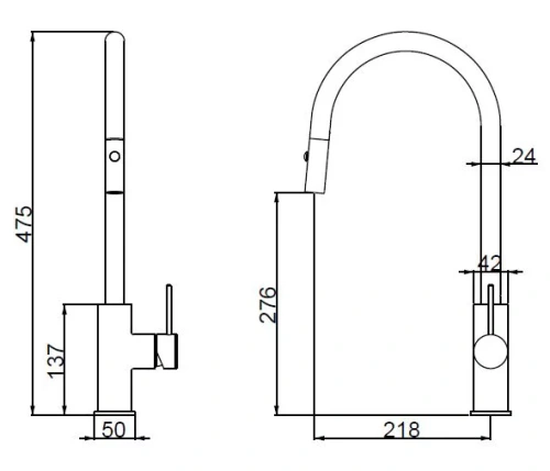 Смеситель для кухни Vincea City VKF-2C1MB