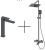 Душевая стойка со смесителем Oliveeka OL-739901+239003-BGМ