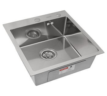 Мойка кухонная Arfeka Eco AR 450*450 satin decor millet grains (настольная)