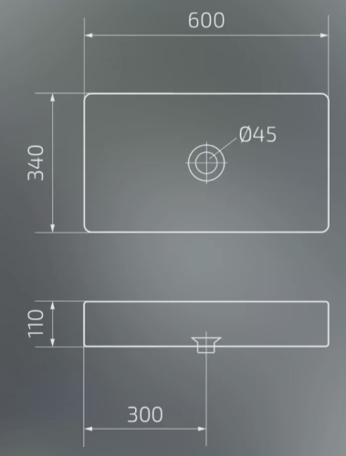 Умывальник Gid Mnc396C