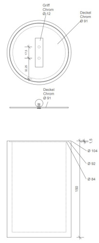Контейнер с крышкой Decor Walther DMD L 0971464