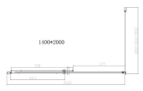 Душевой уголок Vincea Dice VSR-4D8014CLGM