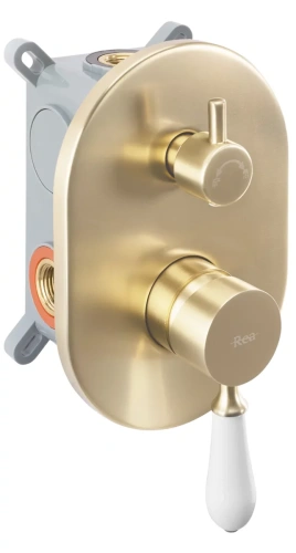 Душевая система Rea Serra gold matt B1149