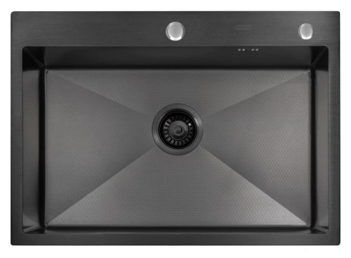 Мойка кухонная Arfeka Eco AR 700*500 black PVD NANO decor