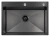 Мойка кухонная Arfeka Eco AR 700*500 black PVD NANO decor Мойка кухонная Arfeka Eco AR 700*500 black PVD NANO decor
