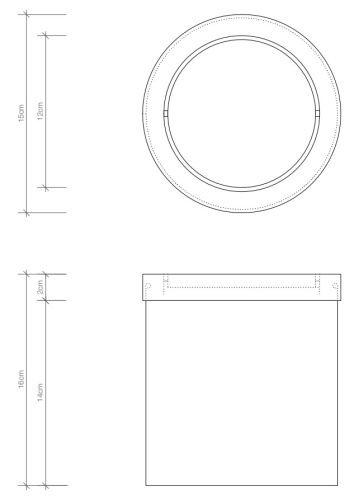 Корзина для бумаги Decor Walther DW 1240 0611070
