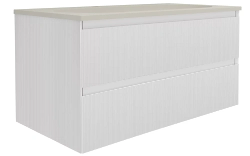 Тумба подвесная Vincea Welle 1000 M.White Soft-touch VMC-2WL100MW