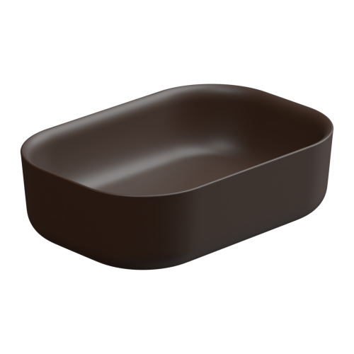 Раковина накладная 60x42 см GSG Ceramic Design Hit! HILAVRE60035, Cacao Matt