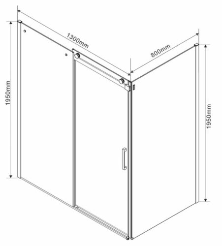 Душевой уголок Vincea Como VSR-1C8013CL