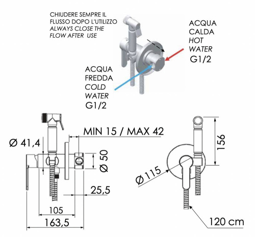 Гигиенический душ Remer Winner W65