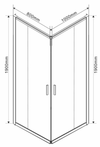 Душевой уголок Vincea Garda VSS-1G8010CH