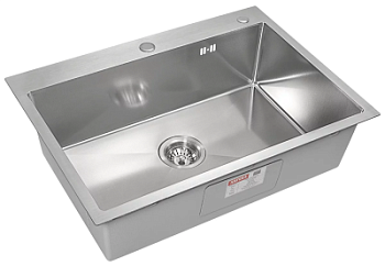 Мойка кухонная Arfeka Eco AR 700*500 satin decor millet grains