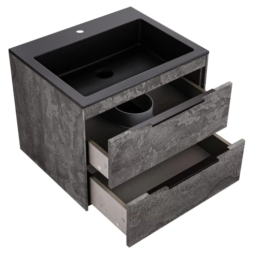 Тумба подвесная Vincea Chiara 2D 600 G.Stone VMC-2C2600GS