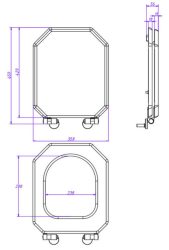Сиденье для унитаза Caprigo Tempo KFm-47B-B041