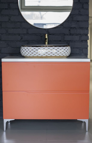 Тумба напольная Vela Вектор Оранж 100Н TU27144