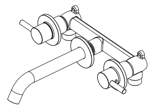 Смеситель для раковины Nemo Round NM-2316BGM brush gun metal