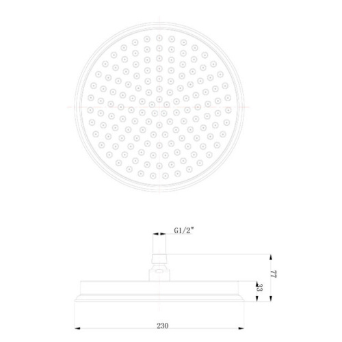 Верхний душ Caprigo 99-502-CRM