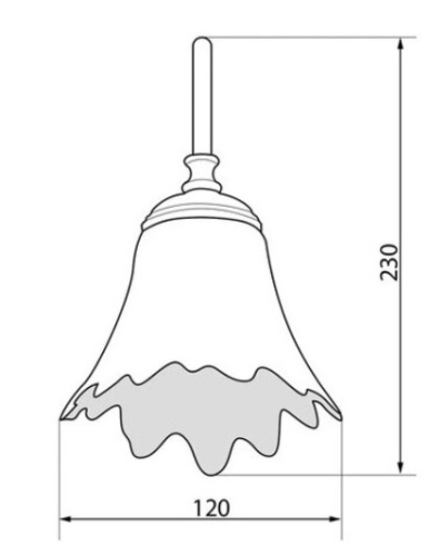 Светильник на раму зеркала Caprigo V2700 7051-CRM