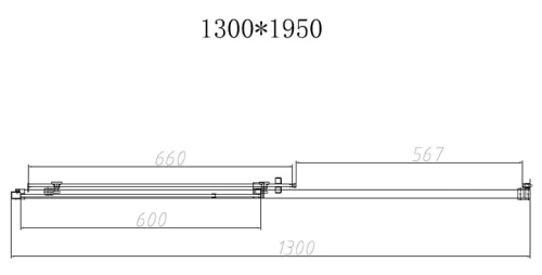 Душевая дверь Vincea Slim-N VDS-4SN130CLB