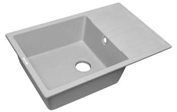 Мойка кухонная Zorg Apollo 78 серый жемчуг