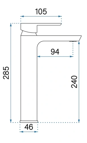 Смеситель для умывальника Rea Argus copper brush B3006