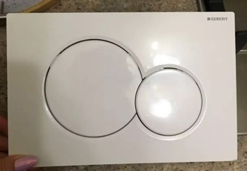 Кнопка смыва Geberit SIGMA 01 115.770.11.5 белый матовый