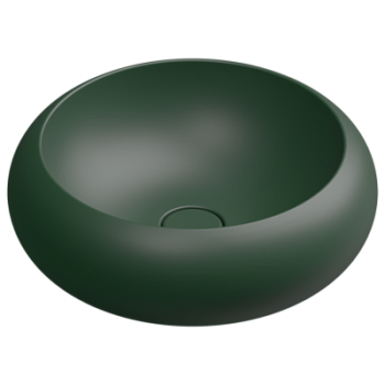 Раковина накладная 42 см GSG Ceramic Design Petra PELAV42036, Smeraldo Matt