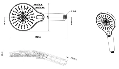 Душевая система Vincea Inspire VSFW-4I211RGM