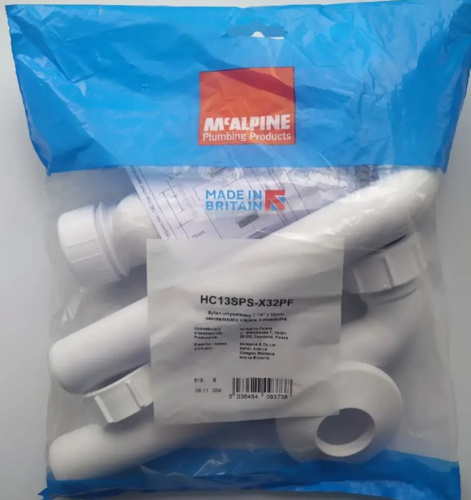Сифон для умывальника McALPINE HC13SPS-X32PF