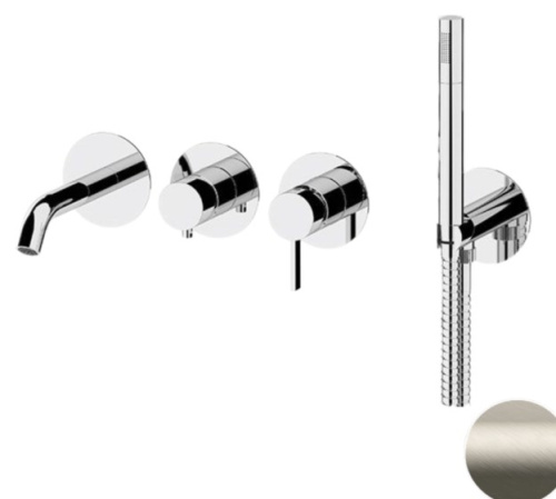 Смеситель для ванны Remer Metrica MC53D2PXV сталь