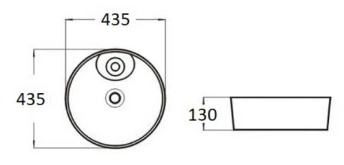 Умывальник CeramaLux D1306H022
