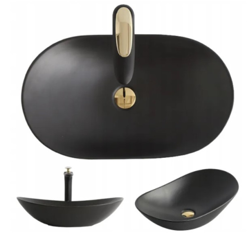 Умывальник Rea Royal 60 Black matt U0442