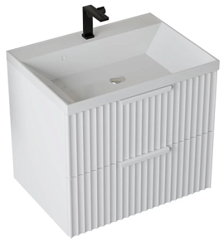 Тумба подвесная Vela Волна 60П под Classica (белый мат) белый хекси TU0123