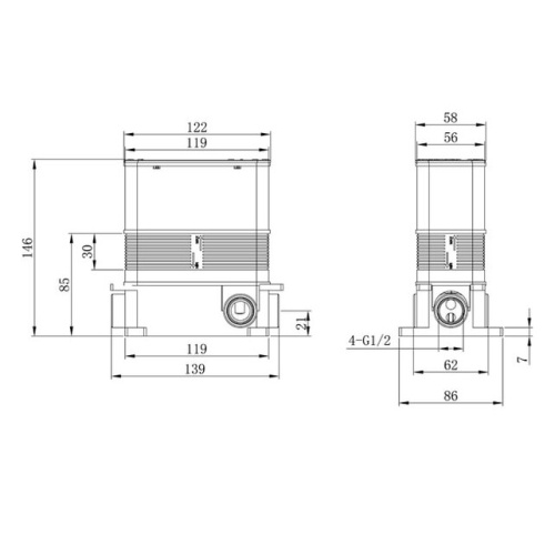 Смеситель для душа Caprigo Adria-uno 02-551-VOT