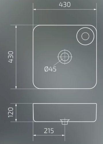 Умывальник Gid D1305h004