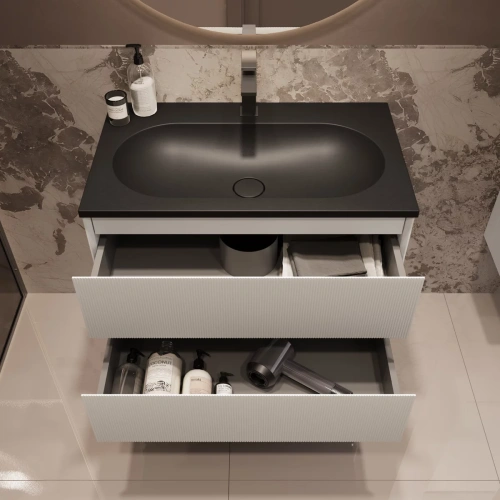 Тумба подвесная Vincea Welle 800 M.White Soft-touch VMC-2WL800MW