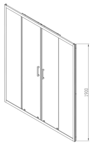 Душевая дверь Vincea Alpha VDS-3AL2170MT