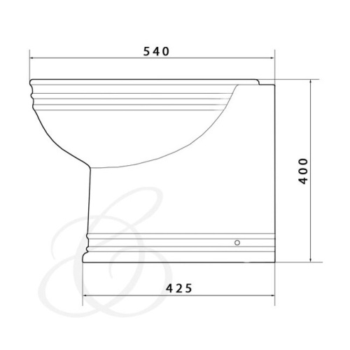 Унитаз приставной Caprigo Armonia 5823