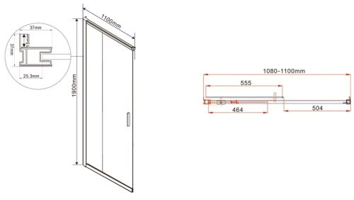 Душевой уголок Vincea Garda VSS-1G1112CH Душевой уголок Vincea Garda VSS-1G1112CH