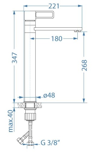 Смеситель для кухни Alveus MAYA G04M STEEL 1150760